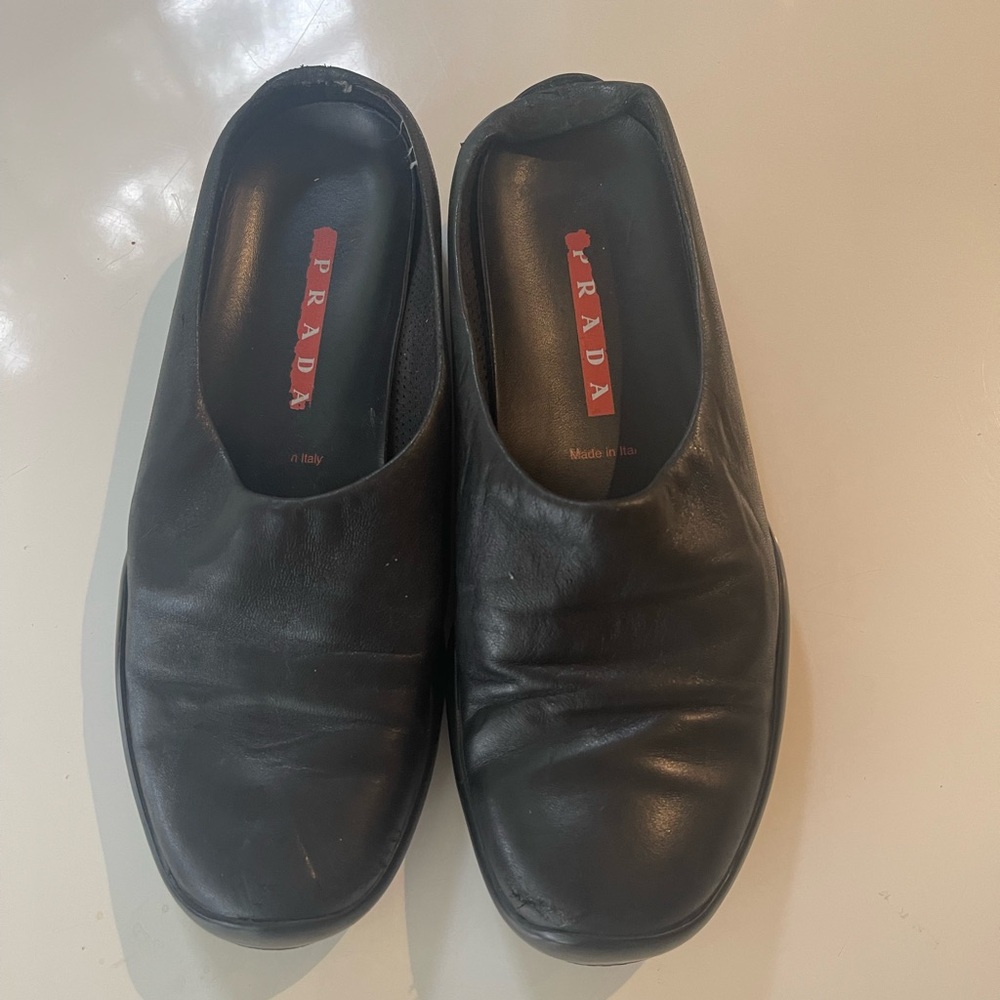 Black Prada Mules